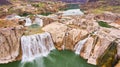 Idaho iconic Shoshone Falls from above in early spring Royalty Free Stock Photo
