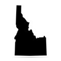 Idaho map shape, united states of america. Flat concept icon symbol vector illustration