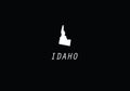 Idaho outline map state shape USA America borders