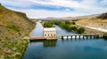 IdahoÃ¢â¬â¢s Diversion Dam and canal water is diverted to on the Boise River