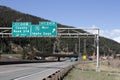 Idaho Springs Colorado Exit Signs Royalty Free Stock Photo