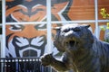 Idaho State University Bengal Tiger Statute Mascot Pocatello College Royalty Free Stock Photo