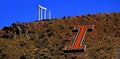 Idaho State University Collumns and the Big I on Red Hill