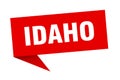 Idaho sticker. Idaho signpost pointer sign.