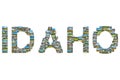 Idaho writing title Royalty Free Stock Photo