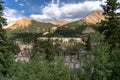 Idarado Mine in the Colorado Sneffels-Red Mountain-Telluride mining district has remnants left easily visible from the Million Royalty Free Stock Photo