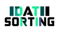 IDATII SORTING Text Icon for Data Management, vector design Generative AI Royalty Free Stock Photo