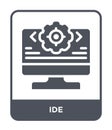 ide icon in trendy design style. ide icon isolated on white background. ide vector icon simple and modern flat symbol for web site Royalty Free Stock Photo