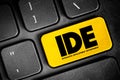 IDE - Integrated Development Environment - software application that provides comprehensive facilities to computer programmers for