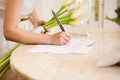 Ide signs marriage certificate Royalty Free Stock Photo