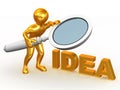 Idea. 3d Royalty Free Stock Photo