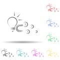 Idea attracting magnet finance multi color set icon. Simple thin line, outline vector of business and management icons for ui and