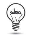 Idea black light bulb background