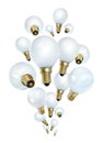 Idea bulbs bubbling Royalty Free Stock Photo