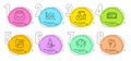 Education, Musical note and Mail icons set. Idea, Chemistry lab and Dot plot signs. Timer, Recruitment symbols. Vector