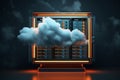 Cloud technology security connect access business storage concept networking social data cyberspace computing cyber Royalty Free Stock Photo