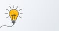 Idea concept, creative new idea icon, brainstorming bulb sign, innovations solution, creative thinking innovation Ã¢â¬â vector