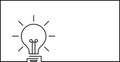 Idea creative banner sign different Light bulb icon. Innovation symbol and creative concept Royalty Free Stock Photo