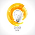 Idea. Design of progress bar, loading creativity