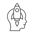 Idea develop, idea generation Vector Icon which can easily modify or edit Royalty Free Stock Photo