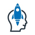 Idea develop, idea generation Vector Icon which can easily modify or edit Royalty Free Stock Photo