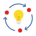 Idea, idea develop Vector icon which can easily modify Royalty Free Stock Photo