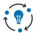 Idea, idea develop Vector icon which can easily modify Royalty Free Stock Photo