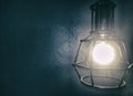 Idea enlightenment concept. Light bulb on Royalty Free Stock Photo