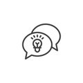 Idea Exchange line icon