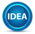 Idea Eyeball Blue Round Button Royalty Free Stock Photo
