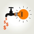 Idea faucet of money