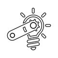 Idea Generate icon. Line, outline design