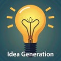 Idea Generation Light Bulb Concept