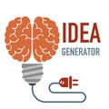 Idea generator concept illustration Royalty Free Stock Photo