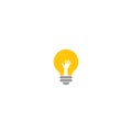Idea hand bulp lam logo icon Royalty Free Stock Photo