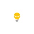 Idea hand bulp lam logo icon Royalty Free Stock Photo