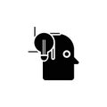 idea in head icon. Element of concentration icon for mobile concept and web apps. Detailed idea in head icon can be used for web Royalty Free Stock Photo