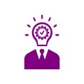 business creative idea solutions purple icon Royalty Free Stock Photo