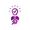 business creative idea solutions purple   icon Royalty Free Stock Photo