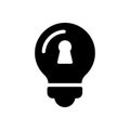 Idea vector glyph flat icon Royalty Free Stock Photo