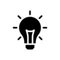 Idea vector glyph flat icon Royalty Free Stock Photo