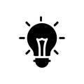 Idea vector glyph flat icon Royalty Free Stock Photo
