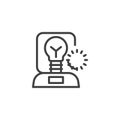 Idea Incubator line icon