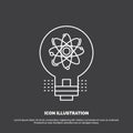 idea, innovation, light, solution, startup Icon. Line vector symbol for UI and UX, website or mobile application Royalty Free Stock Photo