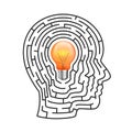 The idea of the labyrinth. Royalty Free Stock Photo