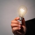 Idea lamp bulb Royalty Free Stock Photo