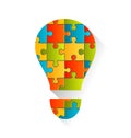 Idea Lamp Puzzle Background