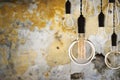 Idea and leadership concept Vintage incandescent Edison bulbs on Royalty Free Stock Photo