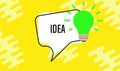 Idea light bulb concept creative business lamp vector. Design imagination icon sign. Invention solution education isolated art. In