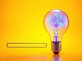 Idea Lightbulb Processing Almost Complete Loading Bar Concept Royalty Free Stock Photo